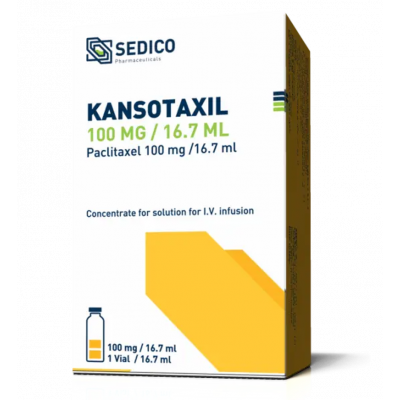 KANSOTAXIL 100 MG / 16.7 ML ( PACLITAXEL 6 MG / ML ) CONCENTRATE FOR DILUTION FOR IV INFUSION 16.7 ML VIAL